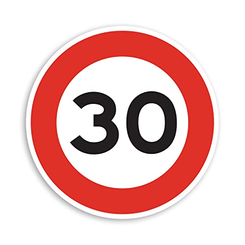 2 x 10 cm Speed Limit Thirty Sign Vinyl Aufkleber – 30 Warning Stop Slow Wheelie Bin Sticker #70614 2 x 10 cm Speed Limit Thirty Sign Vinyl Aufkleber – 30 Warning Stop Slow Wheelie Bin Sticker #70614 von DV DESIGN