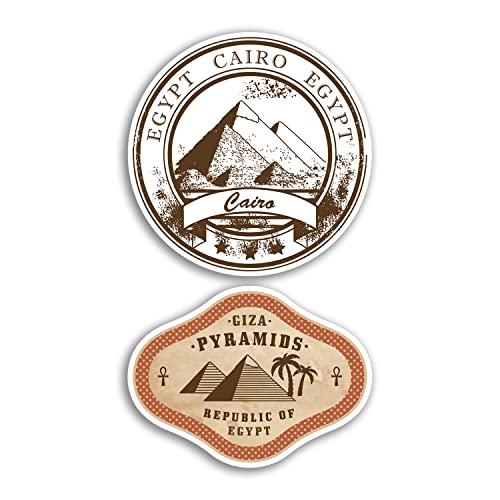 2 x 10 cm breite Vinyl-Aufkleber, Ägyptische Pyramiden, Stadtreisen, Geschenk #78525 2 x 10 cm breite Vinyl-Aufkleber, Ägyptische Pyramiden, Stadtreisen, Geschenk #78525 von DV DESIGN