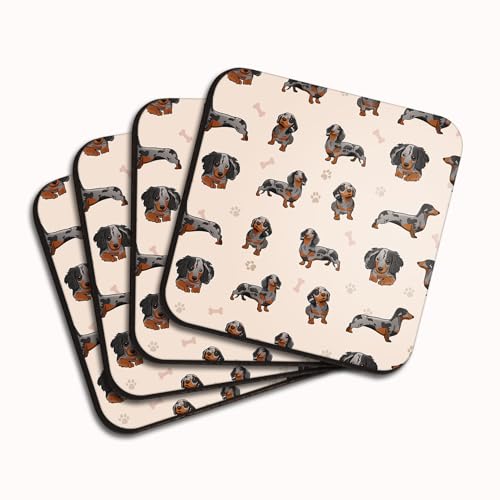 4 x quadratische Tri Merle Dackel-Untersetzer – Wurst, Hund, Welpen, Haustiere, Hundeliebhaber, Fan, Tri-Merle, Tiere, Geburtstag, Männer, Frauen, Getränke, Heim-Set #82853 4 x quadratische Tri Merle Dackel-Untersetzer – Wurst, Hund, Welpen, Haustiere, Hundeliebhaber, Fan, Tri-Merle, Tiere, Geburtstag, Männer, Frauen, Getränke, Heim-Set #82853 von DV DESIGN