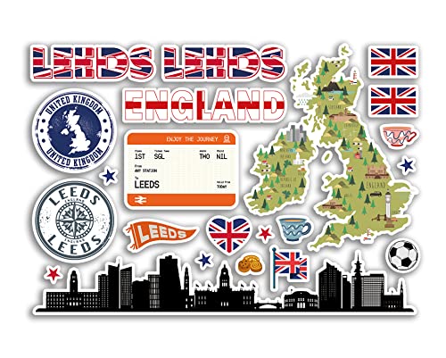 A5 Aufkleberbogen Leeds Wahrzeichen Vinyl Aufkleber – Yorkshire Rustikaler Stempel Skyline Flagge Karte Reise Urlaub Stadt UK GB England Ästhetisch #80439 A5 Aufkleberbogen Leeds Wahrzeichen Vinyl Aufkleber – Yorkshire Rustikaler Stempel Skyline Flagge Karte Reise Urlaub Stadt UK GB England Ästhetisch #80439 von DV DESIGN