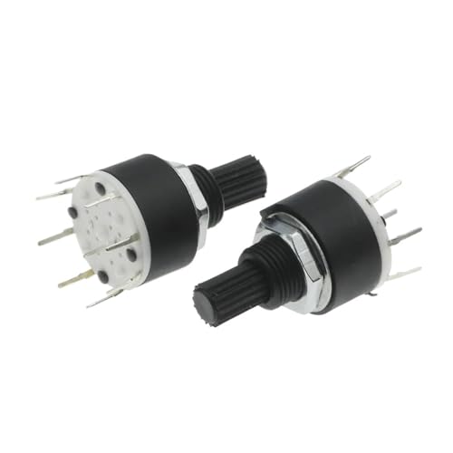 1/2 pol 3/4 / 5/6 / 8 Position SR16 16mm Drehbandschalter 15mm Welle DC60V 0.3A 15mm Welle Blumenachse Rundschalter(1 Pole 8,1PCS) von DVFMR