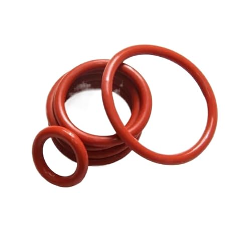 10/50 Stück rote Silikon-O-Ring-Dichtung CS 3,5 mm OD 10~46 mm Klasse wasserdichte Dichtungsscheiben Herddichtung Geldichtungen(10pcs,OD 10MM ID 3MM_CS 3.5MM) von DVFMR