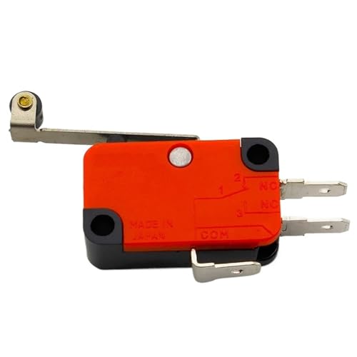 10 Stück Mikro-Endschalter mit langem Scharnier, Rollenhebel und Schnappfunktion von DVFMR