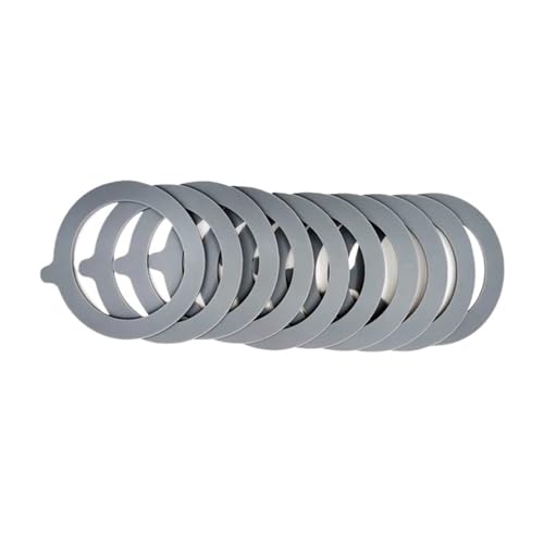 10 Stück Silikon-Ersatzdichtungen, luftdichte Gummidichtungen, Ringe, auslaufsichere Konservendichtungen for Vorratsbehälter mit Clip for Gläser aus Glas(Red) von DVFMR