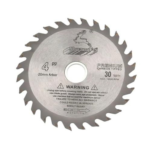 100 mm, 10,2 cm, Hartmetall-Sägeblatt, Winkelschleifer, Sägescheibe, Hartmetallspitze, Holzschneider, Holztrennscheibe, Holzbearbeitungswerkzeug, 10,2 cm Loch(4 inch 40 teeth) von DVFMR