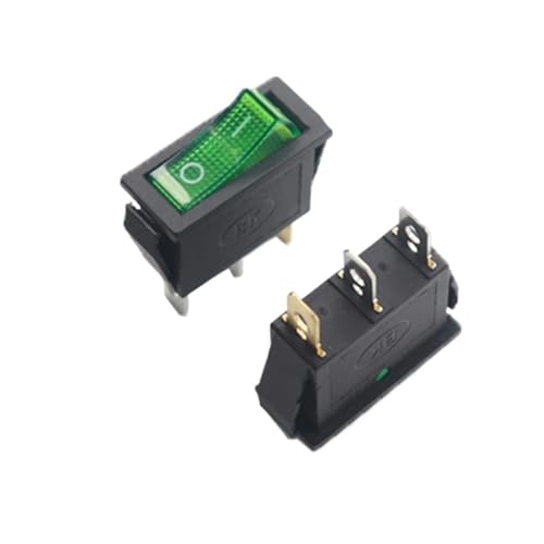 10PCS KCD3 220V ON/OFF SPST Rocker Schalter Einpolige Single Throw 2 Position 20A 125VAC Mit LED Licht 800W 1000W - 4000W(Red light 4000W-) von DVFMR
