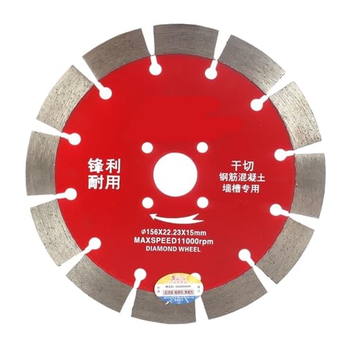 125 mm/156 mm/188 mm/230 mm Diamant-Sägeblatt-Rad 125 mm Trennscheibe for Beton Marmor Mauerwerk Fliesen Engineering Schneiden(230mm) von DVFMR