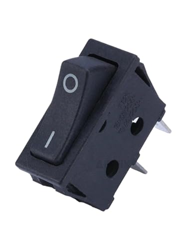 12V 220V 13,5 * 30,5mm Schalter KCD3 Boot-förmige Rocker Power Taste 250V Ein-Aus mit Licht Tumbler Boot Schalter(Red) von DVFMR