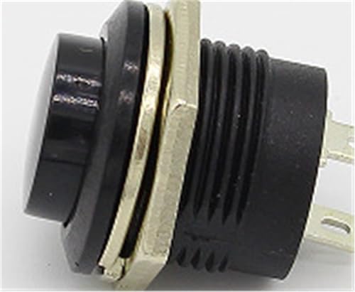 18 Stück 16 mm Selbstrückkehr-Momentan-Drucktastenschalter 6 A/125 V AC 3 A/250 V AC(18PCS EACH COLOR 3PC) von DVFMR