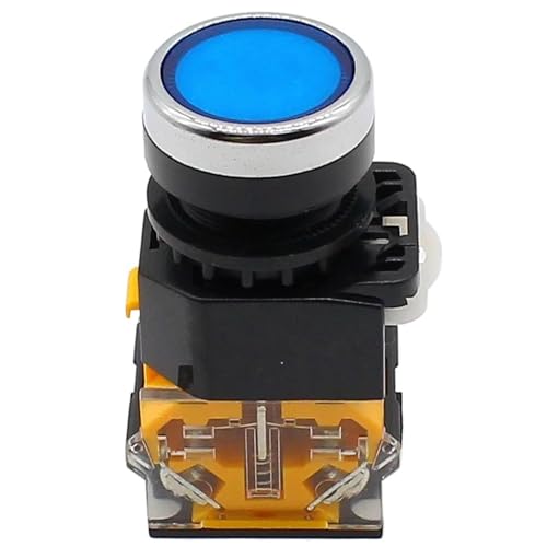 22 mm Moment-Drucktastenschalter 1 Schließer + 1 Öffner * 2 Stück(Yellow) von DVFMR