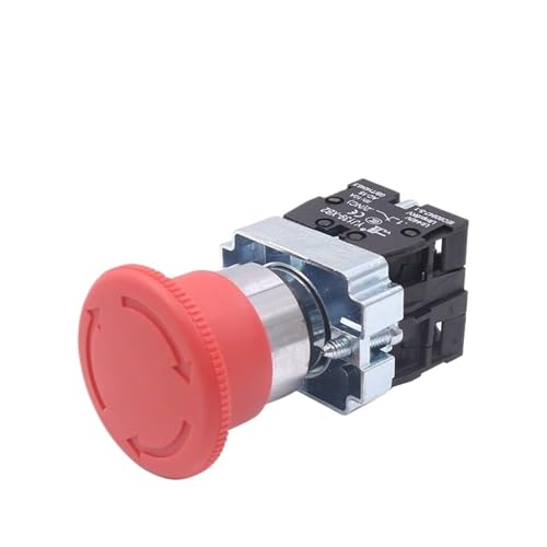 22 mm XB2-542 Pilzkopf-Not-Aus-Tastenschalter 10 A/415 V Not-Aus-Netzschalter(1NO1NC) von DVFMR