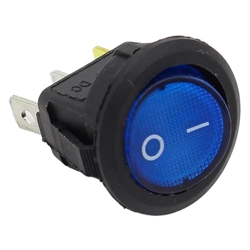 4 Stücke Auto 220 V Runde Rocker Dot Boot LED-Licht Kippschalter SPST EIN/AUS Elektrische Steuerungen(Red) von DVFMR