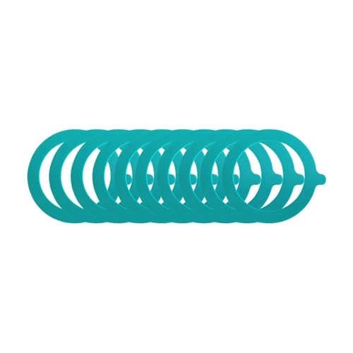 5 Stück Silikon-Ersatzdichtungen, luftdichte Dichtungsringe, auslaufsichere Konservendichtungen for Vorratsbehälter aus Glas mit Clipverschluss(Light green) von DVFMR