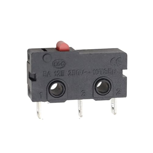 5A 125V250V KW12 Reise Endschalter KW11-3Z-2 Mit Griff 16mm Kontaktieren Taste Micro schalter KW12-N 2Pin/3Pin KW12-A NO/NC(Red round head,15PCS) von DVFMR