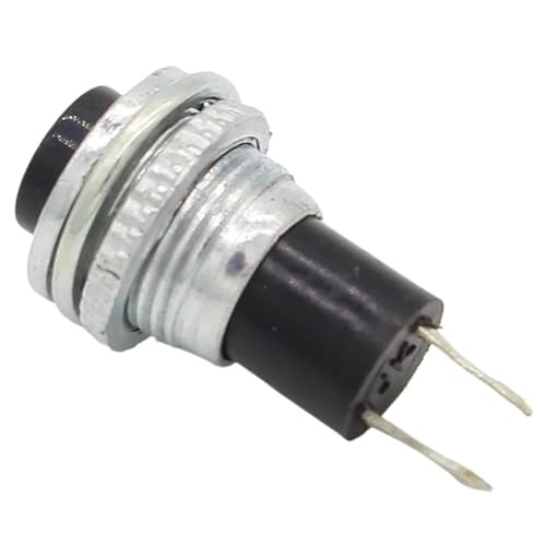 6 Stück Schwarz/Grün/Gelb/Blau/Weiß/Rot AUS-Momentan EIN 0,5 A 250 VAC Fernbedienung Drucktastenschalter 10 mm(Yellow) von DVFMR