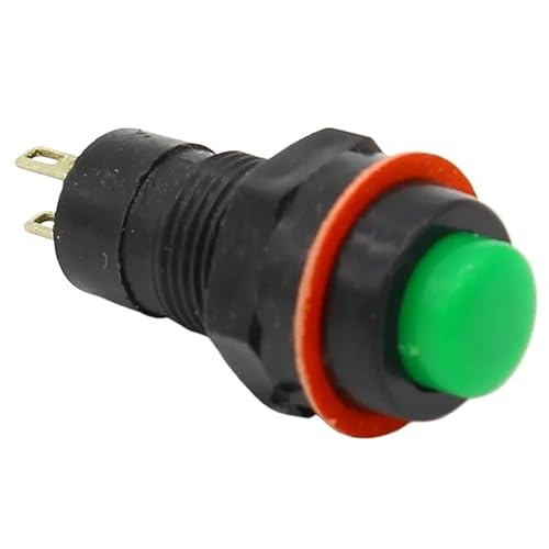 6 Stück selbstsichernder Drucktastenschalter 10 mm(Red) von DVFMR