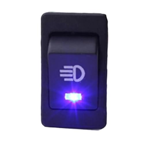 Auto Auto Nebel Licht Rocker Kippschalter 12V 35A Boot Form LED Dashboard Schalter Taste Automobil Innen Teile(Blue) von DVFMR