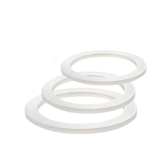 Ersatzdichtung for Kaffee-Espresso-Herdkanne, Silikonkautschuk, Silikonring, Kaffeekannen-Dichtungsring, 2 Stück(2 cup) von DVFMR