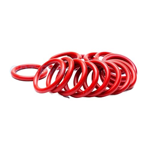 Rote Silikon-O-Ring-Dichtung CS 5 mm Außendurchmesser 15 mm ~ 600 mm Silikon-O-Ring-Unterlegscheibe Dichtring Wasserdicht und isoliert(OD 82mm (5Pcs)) von DVFMR