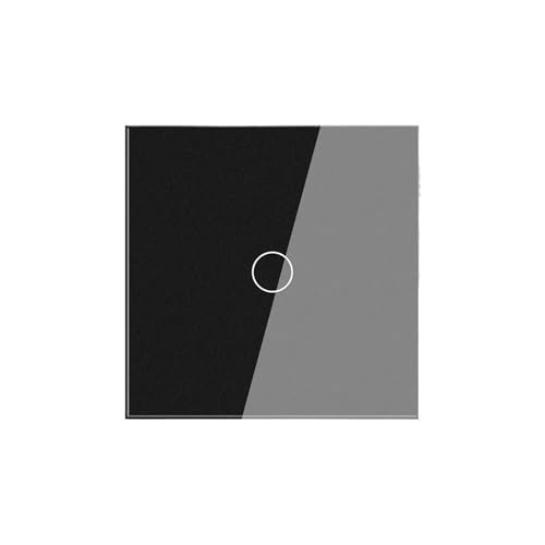Touch Schalter 1/2/3Gang 2 Weg Licht Schalter Keine Neutral Draht Glas Panel Wand Schalter(White 1 Gang) von DVFMR