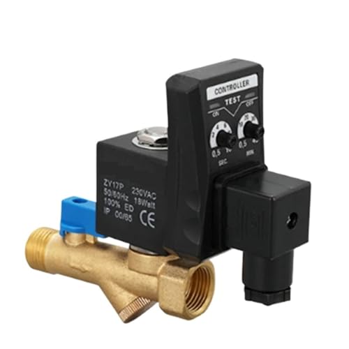1/2 "DN15 Elektrischer Timer Automatisches Wasserventil Elektronisches Ablassmagnetventil for Luftkompressor-Kondensat(110V,One-Boday Type) von DVFUCUECE
