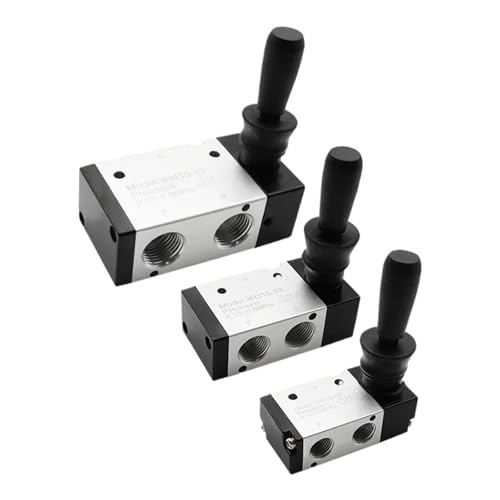 3/2 5/2 weg Pneumatische Air Hand Hebel Betrieben Ventil Manuelle Steuerung 2 Position 3 5Port Push-Pull 3H210-08 3H310-10 3H410-15(4H310-10,With 8mm Fitting) von DVFUCUECE