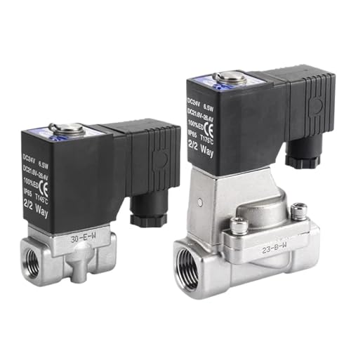 304 Edelstahl Flüssigkeit Regelventil Wasser Magnetventil 2S030-6/8 050-10/15 2S150-15 200-20 250 320 400 500(2S030-08B DC24V) von DVFUCUECE