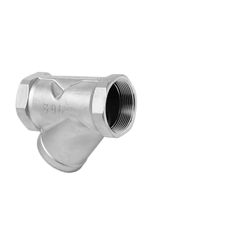 304Stainless Steel Y-Shaped Filter DN50 Internal Thread Pipeline Mesh Thread 316L Filter Screen Valve 6/4 Minutes 1 inch(DN50,304) von DVFUCUECE
