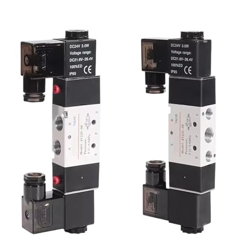 4V120-06 4V220-08 4V320-10 4v420-15 Solenoid Valve Air Two Position Five Way Reversing 12V 24V 110V 220V(AC24V) von DVFUCUECE
