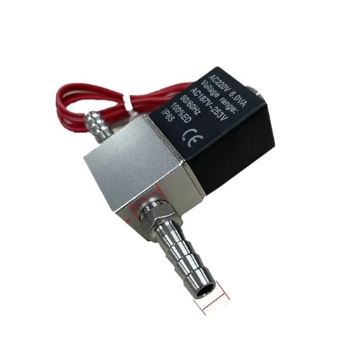 Compressor Valve 1/4" Normally Closed Pneumatic Aluminum Solenoid Valves 12V 24V 110V 220V Voltage For Air Water Oil 8mm Pipe(DC 24V 8mm) von DVFUCUECE