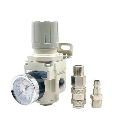Luftdruckreglerventil AR2000-02 Behandlungseinheit Luftkompressor Druckreduzierung AR3000-03 AR4000-04(AR3000-03-C,With 8mm fitting) von DVFUCUECE