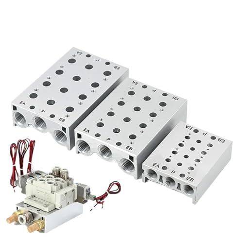 SY3120 SY5120 SY7120 Magnetventile Air Abgaskrümmer SS5Y5-2F/3F/4F/5F/6F/7F pneumatische Basis Ventil Station Mit Dichtungen(7F,SY3120) von DVFUCUECE