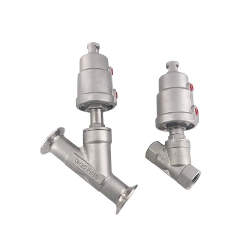 Stainless steel pneumatic Angle seat valve female thread welding clamp Y type high temperature steam Angle seat valve(DN25,WELDING_PLASTIC) von DVFUCUECE