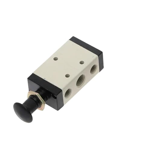Umkehrventil 1/4" 2 Positionen 5 Anschlüsse Luft Manuelle Ventile 4R210-08 Pneumatisches Steuerventil mit Armaturen Schalldämpfer(4R210-08) von DVFUCUECE