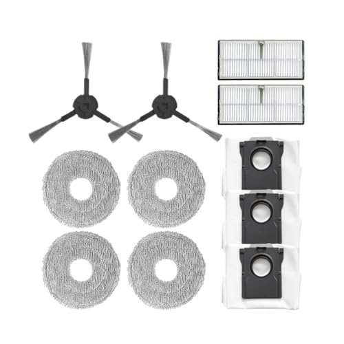 Gummi-Hauptbürste/Staubbeutel/Seitenbürste/Filter/Wischlappen, Kompatibel Mit Dreame L10s Ultra Gen 2, Roboter-Staubsauger-Ersatzteilset(1set-A) von DVNKRFNB