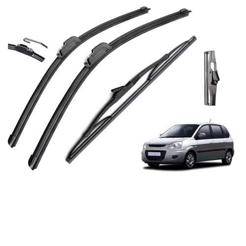 DVOLTS Wischer Scheibenwischer Für Hyundai Matrix 2001-2010 Vorne Hinten Wischer Klingen Pinsel Cutter Zubehör J Haken von DVOLTS
