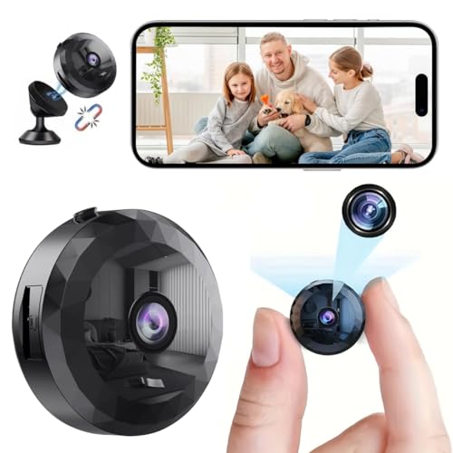 DVONE Mini Kamera, Mini Überwachungskamera 1080P HD, Kleine Kamera Live Übertragung Handy App, Batterie hat eine Starke Langlebigkeit, für Startseite Büro Sicherheit DVONE Mini Kamera, Mini Überwachungskamera 1080P HD, Kleine Kamera Live Übertragung Handy App, Batterie hat eine Starke Langlebigkeit, für Startseite Büro Sicherheit von DVONE