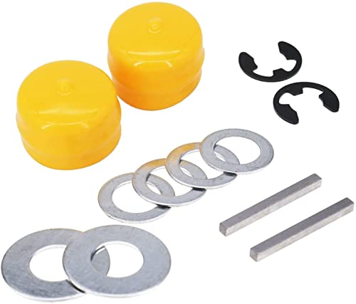 DVPARTS Hinterradachsenschlüssel und Hardware-Kit, kompatibel mit John Deere M82401 M143338 R27434 M123254 GX21931 24H1398 M40514 M88385 M41361 GY20637 GY21514 passend Scotts Sabre von DVPARTS