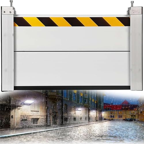 DVTFRUI Hochleistungs-Aluminium-Hochwassersperre Für Garagentor Stapelbare Hochwasserschutzpaneele Schnell Abnehmbare, Wiederverwendbare Hochwasserschutzwand,130 * 40cm von DVTFRUI
