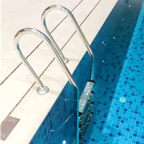 DVTFRUI Third Order, Schwimmbadleiter, Innen- / Außenpool Edelstahl-Poolstufen, 2-stufige rutschfeste Trittstufen Pooltreppe mit ergonomischen Poolhandläufen, einfache Montage DVTFRUI Third Order, Schwimmbadleiter, Innen- / Außenpool Edelstahl-Poolstufen, 2-stufige rutschfeste Trittstufen Pooltreppe mit ergonomischen Poolhandläufen, einfache Montage von DVTFRUI