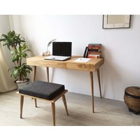 Handgemachter Schreibtisch Aus Massivem Kiefernholz Rustikaler Moderner Bürotisch Handgemachter Schreibtisch Aus Massivem Kiefernholz Rustikaler Moderner Bürotisch von DValentiFurniture