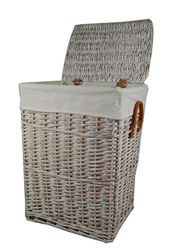 DVier Wäschekorb, Weide wasch weiß 48x36 H.62 01WwRt-c DVier Wäschekorb, Weide wasch weiß 48x36 H.62 01WwRt-c von dvier