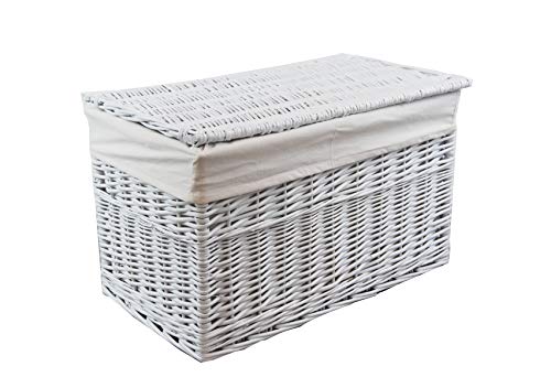 DVier Wäschekorb laundry Weide weiß 62x35 H.37 08WRt02-c von DVier