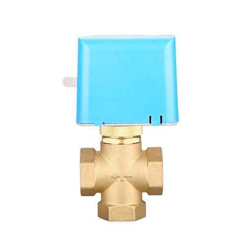 3 Way DN20 Motorized Electric Brass Globe Valves 2 Wire AC 220V Stop Shut-off Valve von DWCQYKBZB
