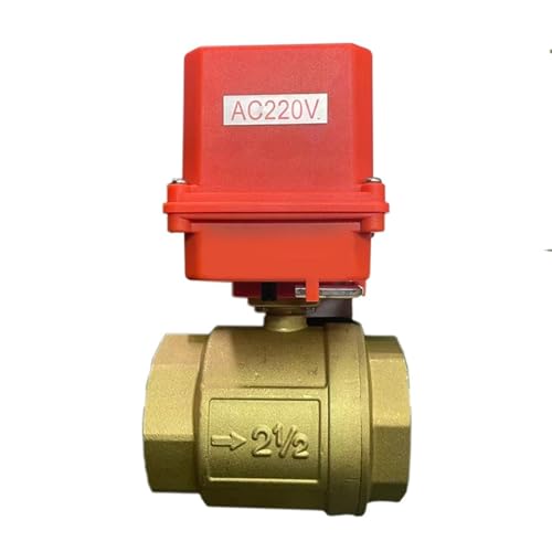 High platform Brass 2.5" Motorized Ball Valve 220V 12V 24V DN65 Brass Electric Ball Valve(220VAC) von DWCQYKBZB
