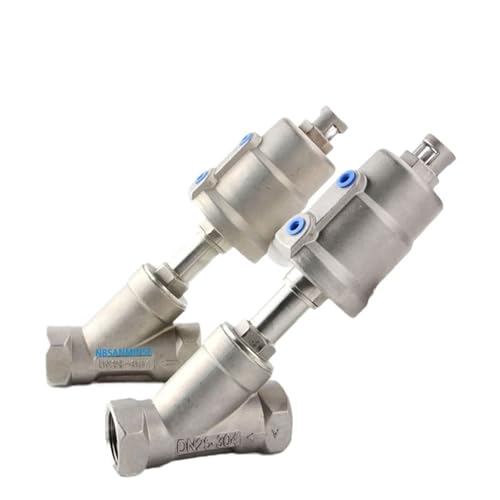 JDF100S0NC 3/8 1/2 3/4 1 Pneumatic Air Normally Closed Angle Seat Valve Stainless Steel SS304 Water Valve(SS304 025NC 50 G1) von DWCQYKBZB