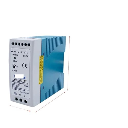 MDR-40W 60W DIN Rail Switching Power Supply SMPS 47-63Hz AC To DC 12V 24V Source Output Industrial Mini Voltage Transformer(MDR-60-24) von DWCQYKBZB