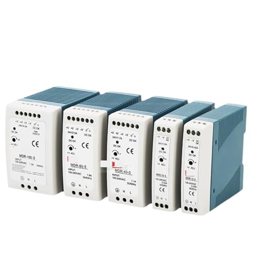 Power Supply Industrial Mini Transformer Din Rail Single Output 5V 12V 24V AC To DC Converter MDR-10W 20W 40W 60W 100W(MDR-20-24) von DWCQYKBZB