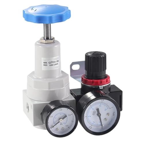 QFRH+BR High Pressure Relief Valve Air Compressor Accessories Precision Pneumatic Air Pressure Regulator Regulating Valve(QFRG-08 BR2000) von DWCQYKBZB
