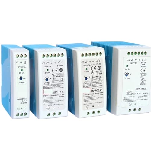 Rail mounted switch power supply MDR-10 20 40 60 100W-5 12 24V output industrial DIN rail(5V,MDR-60) von DWCQYKBZB